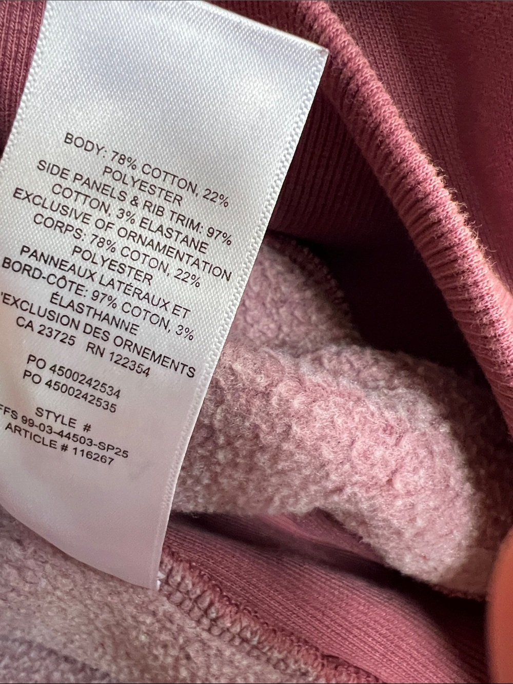 Aritzia boyfriend half zip sweatshirt - Picture 9 of 10